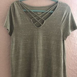Light green short sleeved top